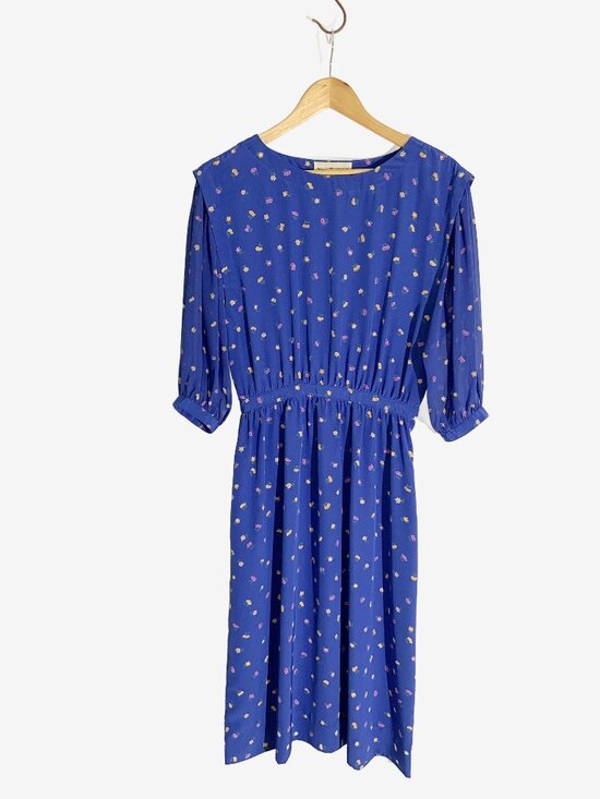 Albert Nipon Dresses & Skirts - Vintage 1980s Albert Nipon Boutique Floral Midi Dress / size Small